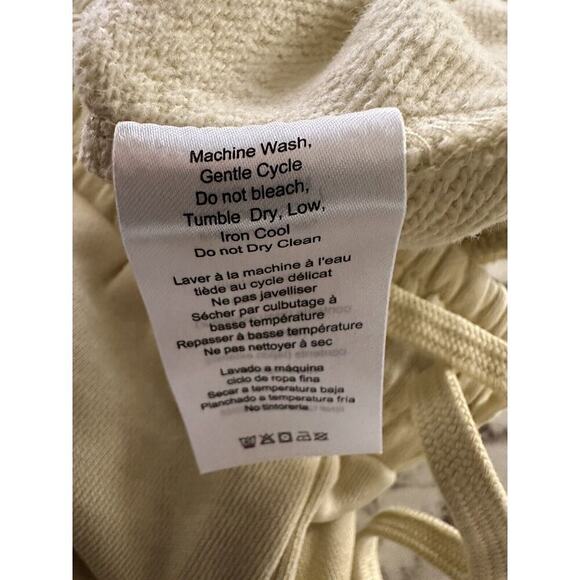 WeWoreWhat Off White lounge wear jogger sweatpants Size XS Color :Hay - Picture 7 of 9